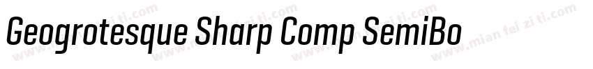 Geogrotesque Sharp Comp SemiBold字体转换